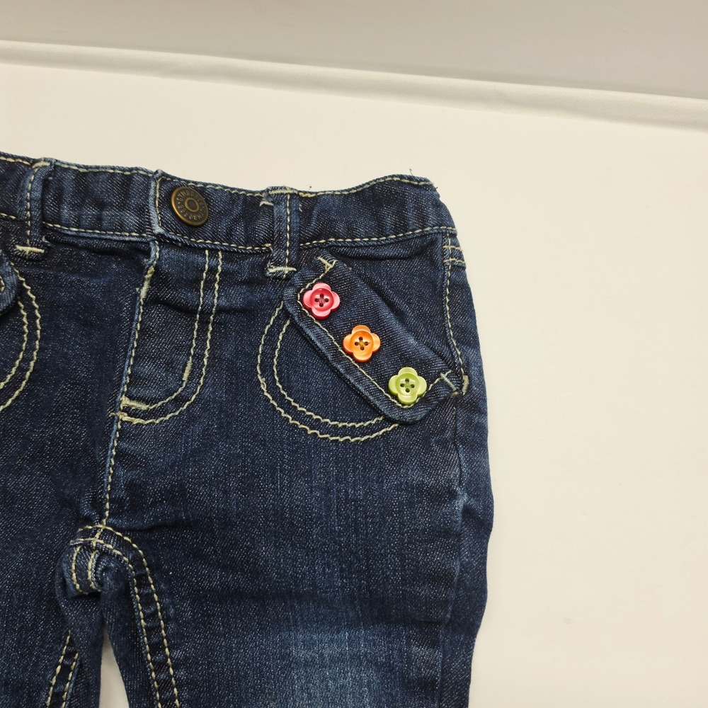Gymboree Cardigan and Jeans Set Kids 12-18 Months Multi-Color Striped Denim - Picture 8 of 10